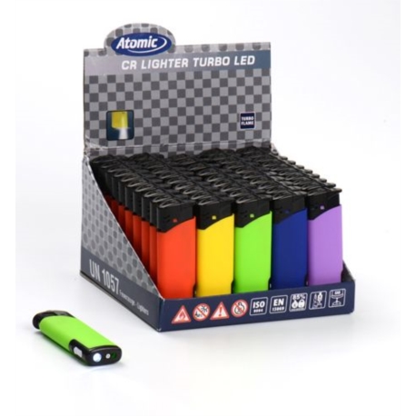 BRIQUET ATOMIC TURBO LAMPE LED GOMMES ASSORTIS 50/1000