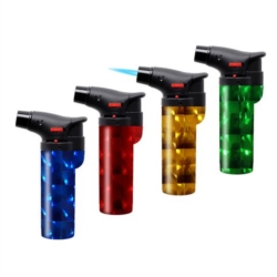 Briquet atomic piezo jetflame rechargeable Holography assortis 12/144