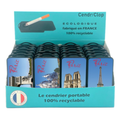 Cendriclop le cendrier portable 100% recyclable Paris Monuments