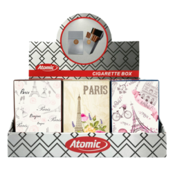 Boite paquet de 20 cigarettes plastique décors Paris fashion 12/240