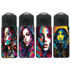 Cendriclop le cendrier portable 100% recyclable Femmes Graffity