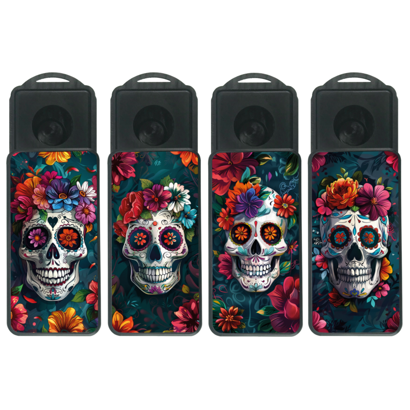 CendriClop le cendrier portable 100% recyclable Catrina flowers II