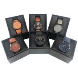 6 montres homme assorties Pierre ITIER dans coffret cadeau