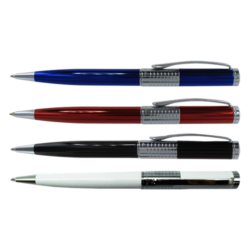 Stylo Bille Pierre Cardin Berlin 4 couleurs Bleu,rouge,noir et blanc