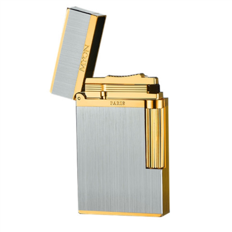 Briquet piezo Myon Paris argent/doré satiné 5/50