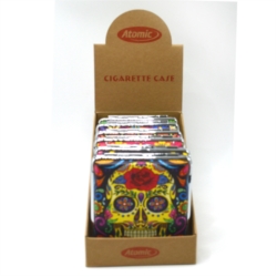 Etui pour cigarettes en métal décors Catrina 6/120