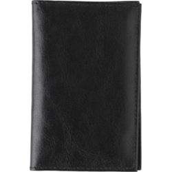 Porte-feuille cartes RFID en cuir noir 11.5x7.1x0.5 cm 25/400