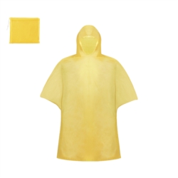 Poncho en PEHD avec capuche sous polybag individuel 127 x 102 cm