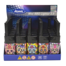 Briquet Atomic mini allume tout piézo décors Catrina 25/500