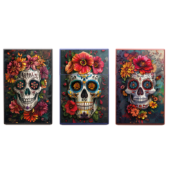 Boite étui paquet 20 cig 85mm plastique décors Catrina flow II 12/240