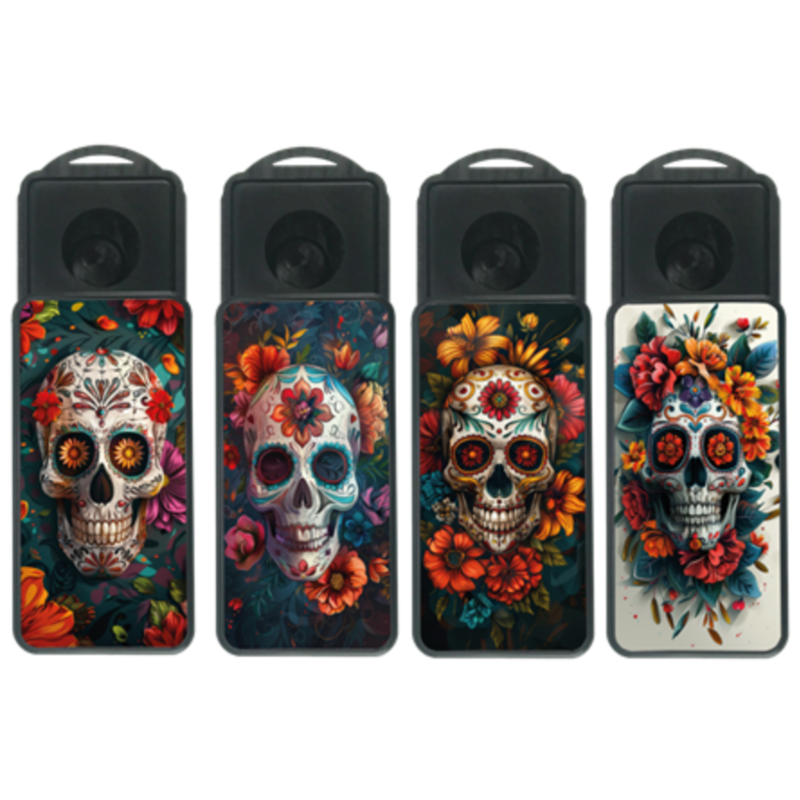 Cendriclop le cendrier portable 100% recyclable Catrina flowers III