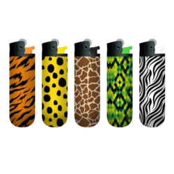 Briquet pierre FLS jetable décor motif animaux 25/1000