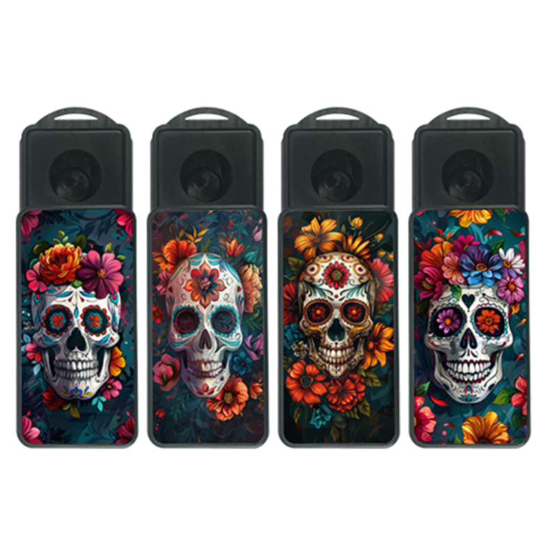 Cendriclop le cendrier portable 100% recyclable Catrina flowers III