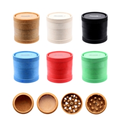 Broyeur à tabac chanvre Ø 55 mm 4 parts 6 couleurs 6/120