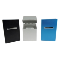 ETUI PAQUET CIGARETTES ALU 100 MM 3 COLORIS 12/240